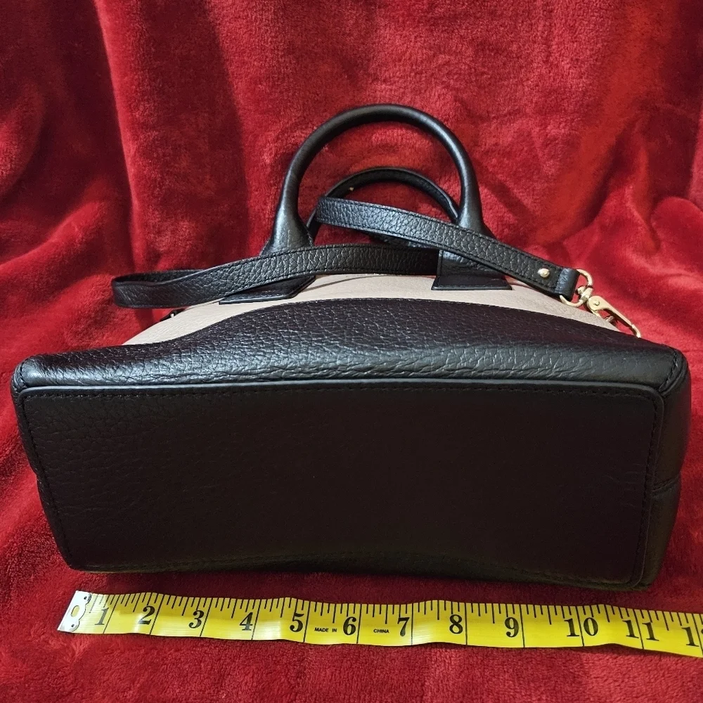 Kate Spade Southpark Avenue Jenny  Black & Pink/Rose Beige Satchel/Shoulder Bag